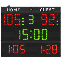 Multisport Resultattavle - Stor 140 x 118 cm - FIBA